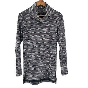 Betabrand Marled Knit Multicolor Long Sleeve Pullover Turtleneck Sweater Top